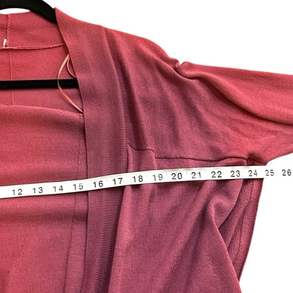 Lululemon Blissful Zen Sweater-So Merlot- Merino Wool Open Cardigan- Size 8 - Picture 11 of 12